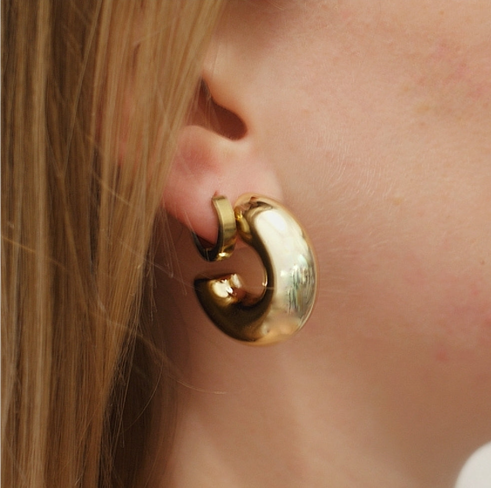 Boucles d'oreilles Capucine doré