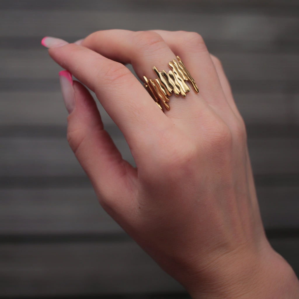 Bague Ivy doré