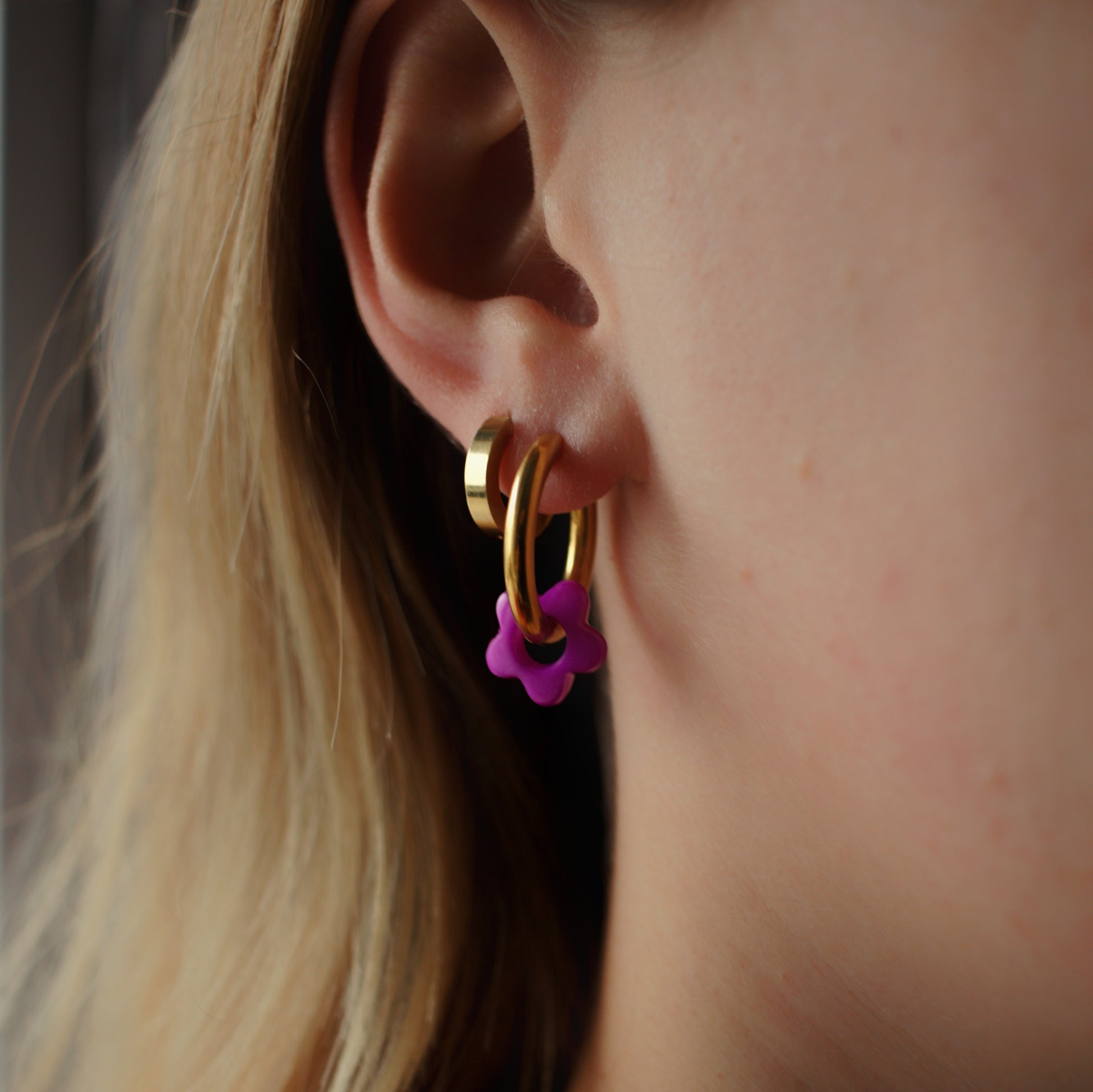 Boucles d'oreilles Fleur