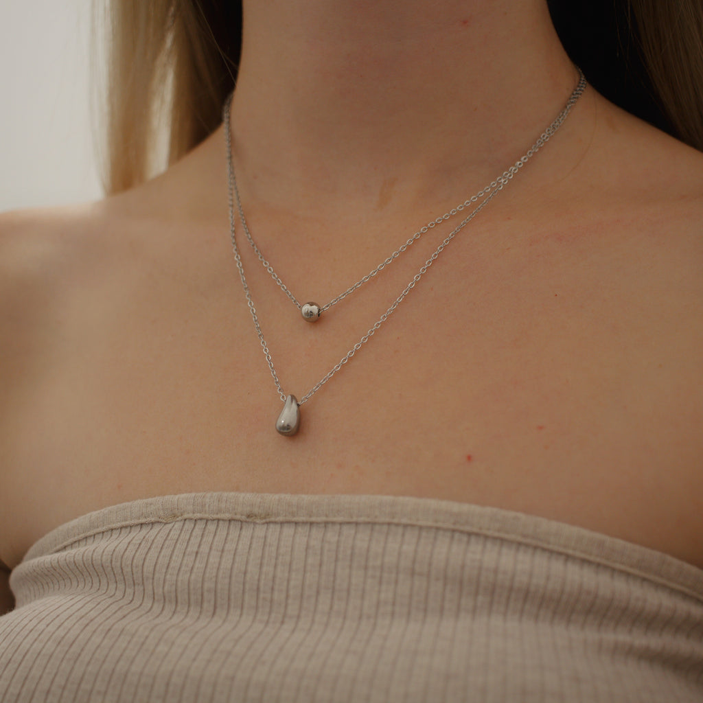 Collier Agathe argenté